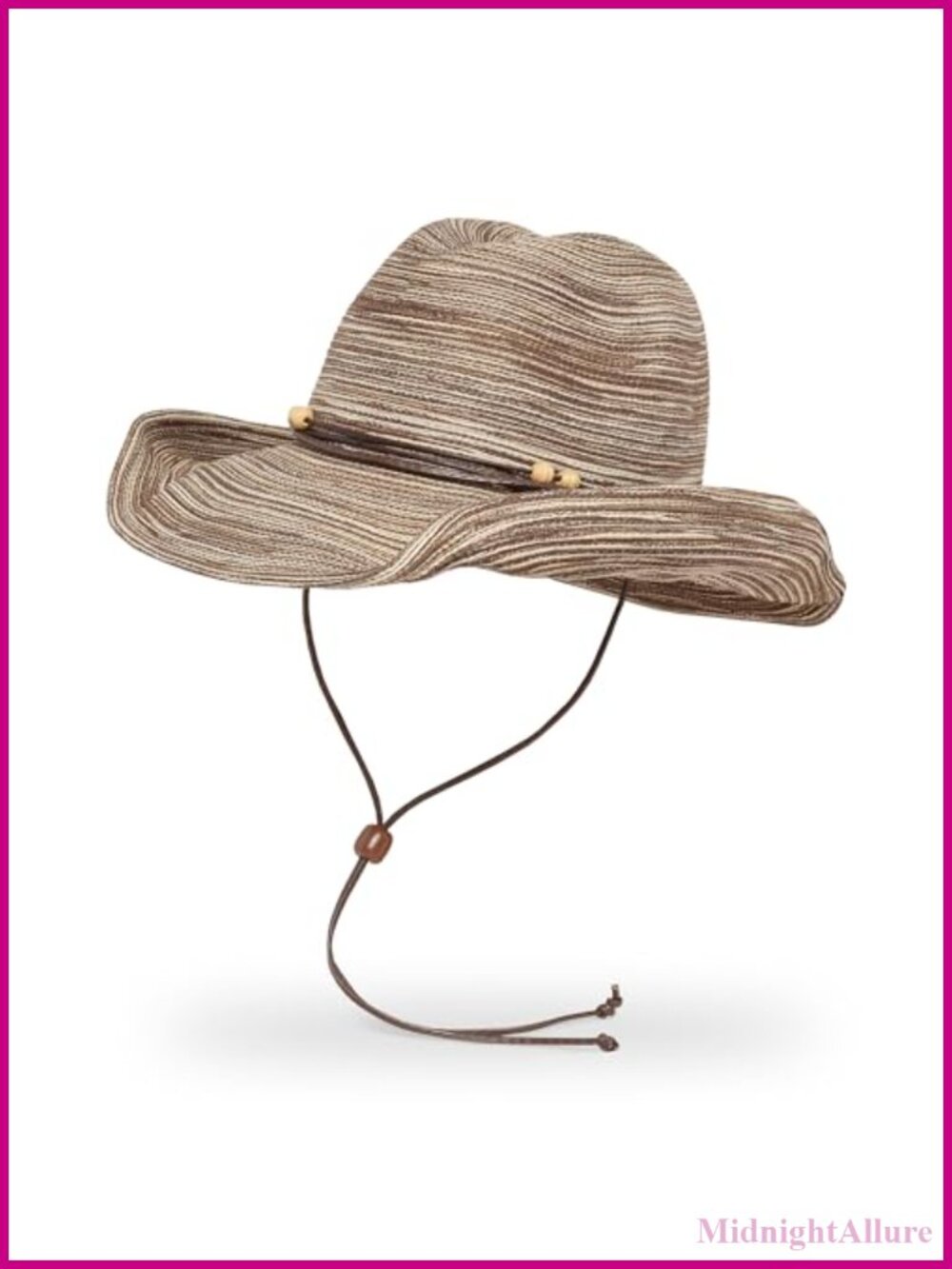 UPF 50+ Western Sun Hat Recycled Polyester Braid Shapeable Brim